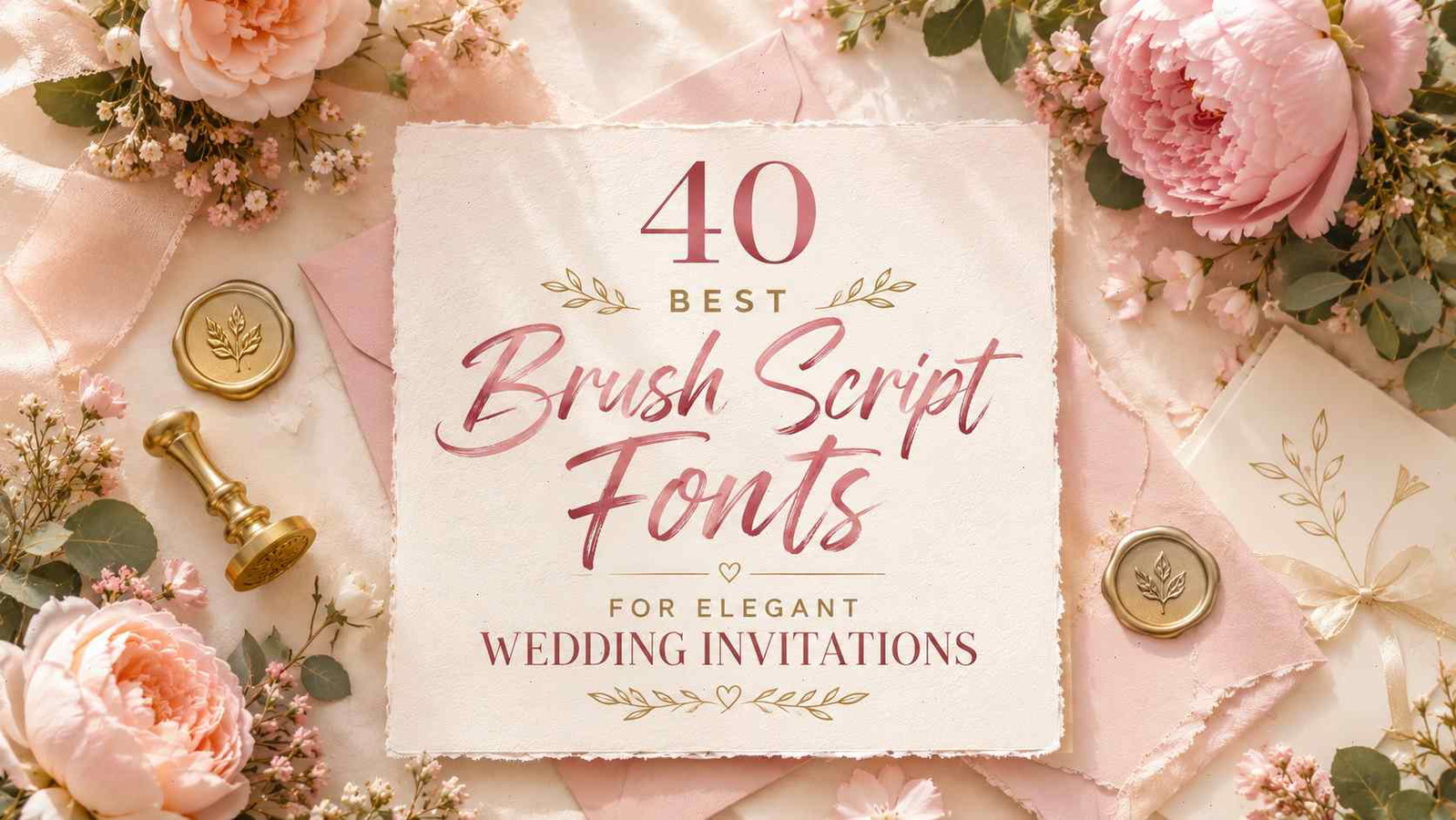 40 Best Brush Script Fonts for Elegant Wedding Invitations