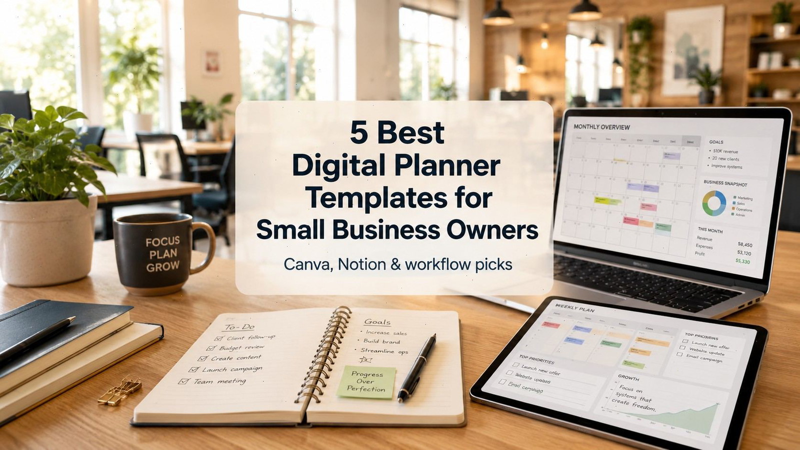 5 Digital Planner Templates Powerful Picks for Small Business