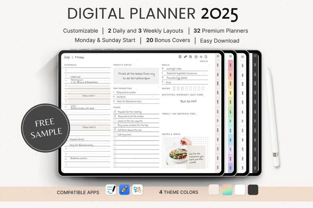 Digital Planner Templates: 15 Best Designs for an Organized Life 26 15. Digital Planner 2025