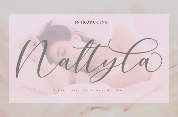 Calligraphy Fonts: 10 Stunning Picks for Elegant Designs 23 A New Nattyla by mightype89 580x383 1