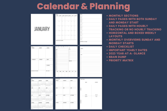 10 Best ADHD Planner Templates for Adults 6 ADHD DIGITAL and PRINTABLE PLANNER Graphics 52601241 2 580x387 2