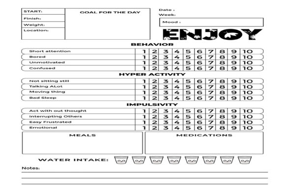 12 Printable ADHD Planner Templates for Better Focus 25 ADHD Daily Planner Note Pad to Do List Graphics 23240479 3 580x387 1