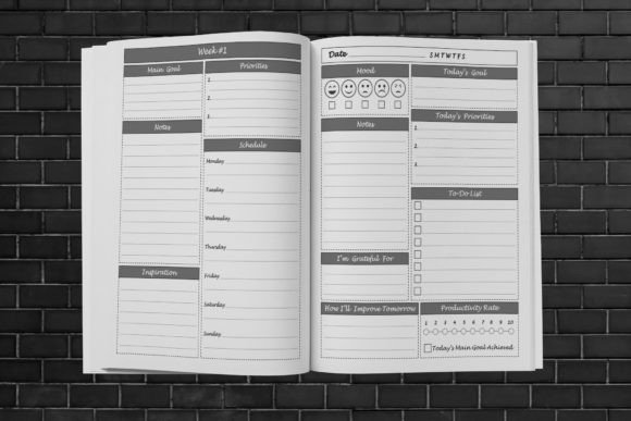 12 Printable ADHD Planner Templates for Better Focus 11 ADHD Daily Weekly Planner For Adults Graphics 40374895 6 580x387 1