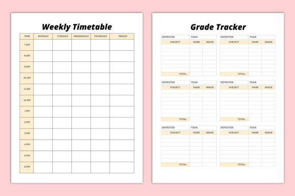 12 Printable ADHD Planner Templates for Better Focus 13 ADHD Productivity Planner Canva Template Graphics 81192694 6 580x386 1