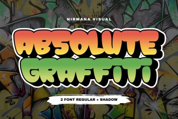 Graffiti Fonts for Logos: 10 Bold, Readable Picks 15 Colorful graffiti font reading 'Absolute Graffiti' on a textured wall background.