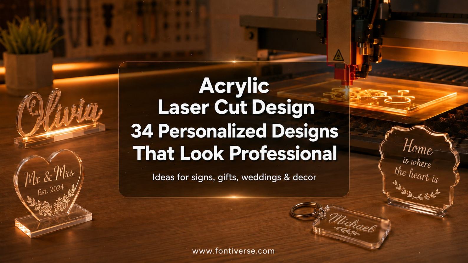 Acrylic Laser Cut Design 35 Personalized Designs That Look Professional