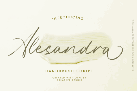 40 Best Brush Script Fonts for Elegant Wedding Invitations 50 Alesandra Fonts 69784828 1 1 580x387 1