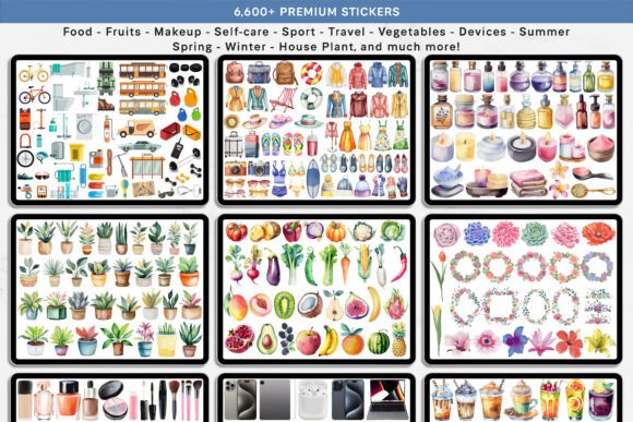 15 Undated Digital Planner: Brilliant Templates You’ll Love 5 AllinOne Digital Planner Goodnotes Graphics 132633832 5 580x387 1