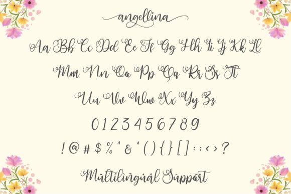 Calligraphy Fonts: 10 Stunning Picks for Elegant Designs 18 Angellina by goodjavastudio 5 580x387 1