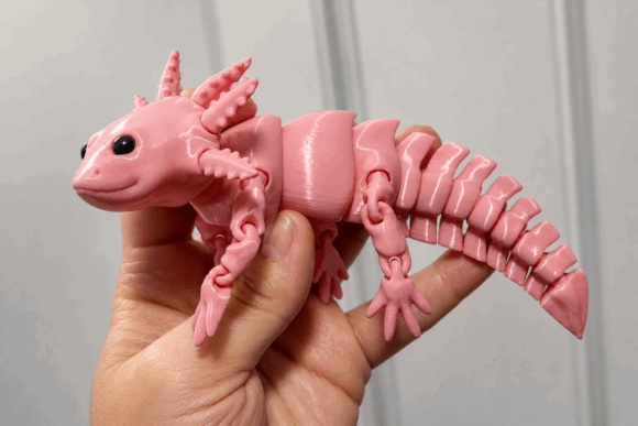 15 Best 3D Printing Models To Sell On Etsy 9 Articulated Flexi Axolotl 3D Printing 149159227 1 1 580x387 1