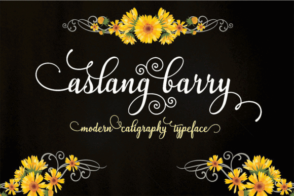 Modern Script Fonts: 18 Gorgeous Picks for Branding 31 Aslang Barry Fonts 139499748 1 1 580x387 1