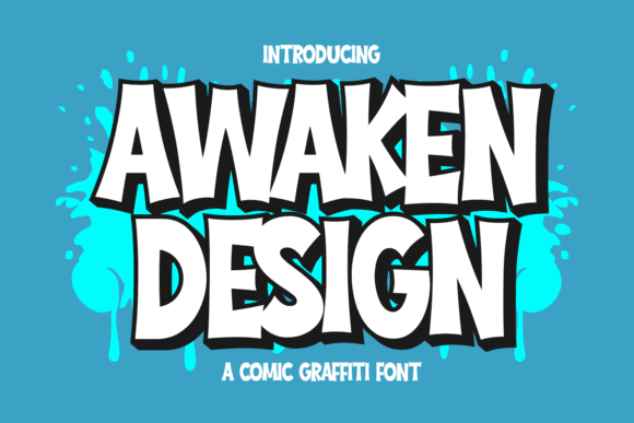 Best Display Fonts: 10 Creative Fonts for Branding, Cricut & Crafts 18 Awaken Design Fonts 130061149 1 1 580x387 1