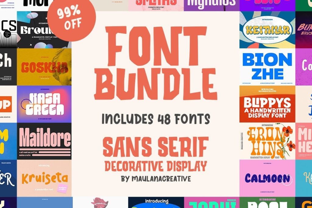 12 Best Display Font Bundles for Cricut That Cut Cleanly 7 BUNDLE Sans Serif Display Font Bundles 33529156 1