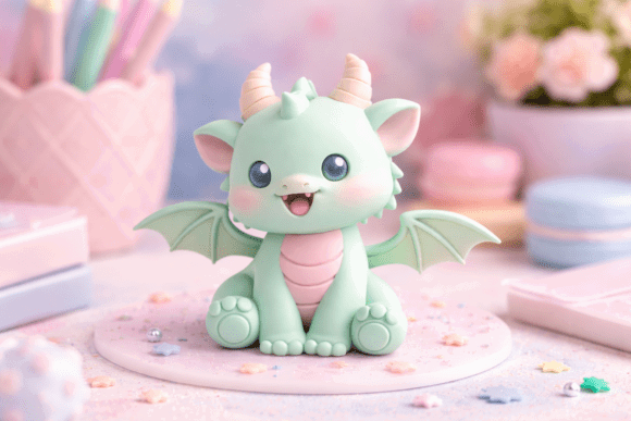 15 Best 3D Printing Models To Sell On Etsy 3 Baby Dragon STL Fantasy Dragon 3D 3D Printing 141857006 1 1 580x387 1