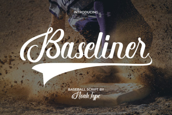 Brush Script Fonts for Logos: 13 Bold Picks That Feel Handmade 36 Baseliner Fonts 22380495 1 1 580x387 1