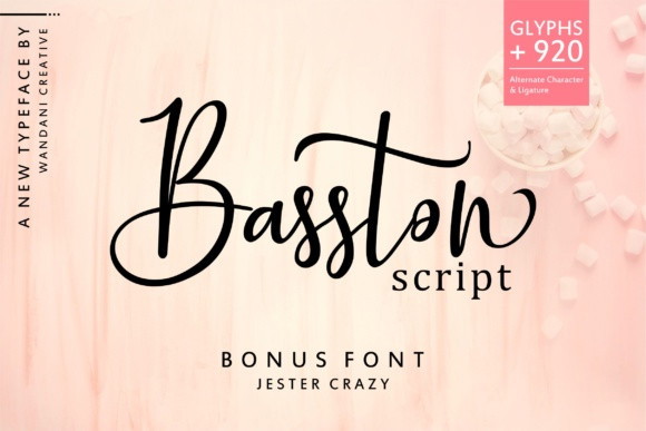 Calligraphy Fonts: 10 Stunning Picks for Elegant Designs 5 Basston Script by Wandani Creative 580x387 1