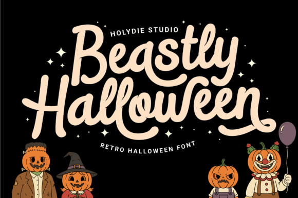 34 Best Halloween Fonts for Cricut Projects to Sell 41 Beastly Halloween Fonts 134103225 1 1 580x386 1
