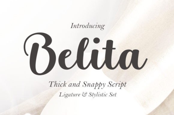 33 Best Feminine Script Fonts for Elegant Branding & Wedding Design 2 Belita Fonts 72492718 1 1 580x386 1