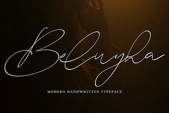 Script Fonts for Logo Design: 36 Elegant Picks That Feel Premium 56 Beluyha Fonts 59639186 1 1 580x386 1