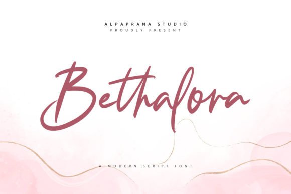 Script Fonts for Logo Design: 36 Elegant Picks That Feel Premium 53 Bethalora Fonts 58600196 1 1 580x387 1