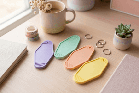 15 Best 3D Printing Models To Sell On Etsy 13 Blank Hotel Key Tag STL Keychain 3D Printing 151649582 1 1 580x387 1