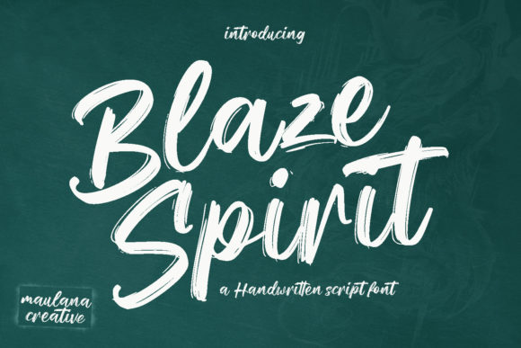 40 Best Brush Script Fonts for Elegant Wedding Invitations 42 Blaze Spirit Fonts 30264146 1 1 580x387 1