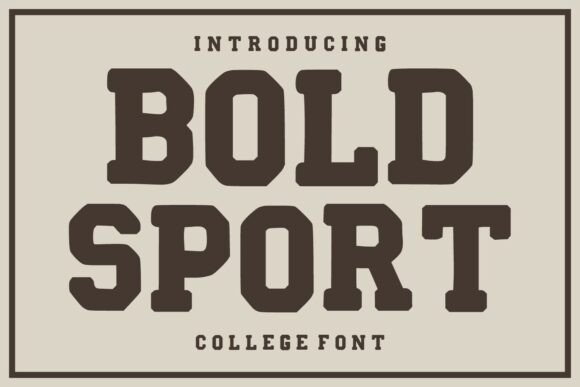 18 Best Slab Serif Display Fonts for Bold Headlines 22 Bold Sport slab serif font showcasing strong, blocky lettering.