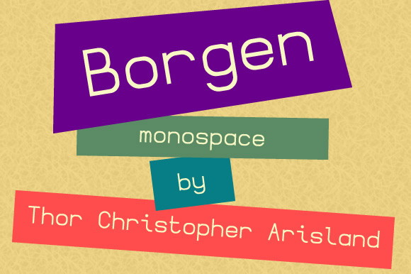 15 Best Monospace Fonts for Coding, Branding and Web Design 23 Borgen Monospace font sample showcasing colorful text blocks.