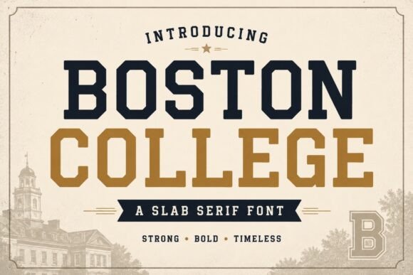 17 Collegiate Fonts: Powerful Picks for Logos & Jerseys 31 Boston College Fonts 151796132 1 1 580x387 1 1