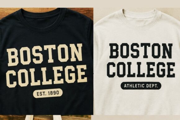 17 Collegiate Fonts: Powerful Picks for Logos & Jerseys 33 Boston College Fonts 151796132 4 580x387 1
