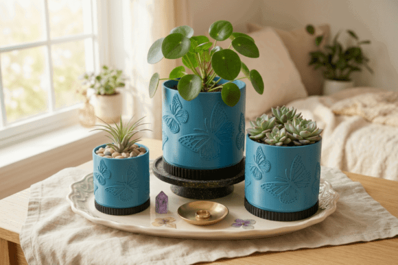 11 Most Profitable 3D Printing Models That Actually Sell 30 Butterfly Planter and Tray 3 Sizes 3D Printing 151017829 1 1 580x387 1