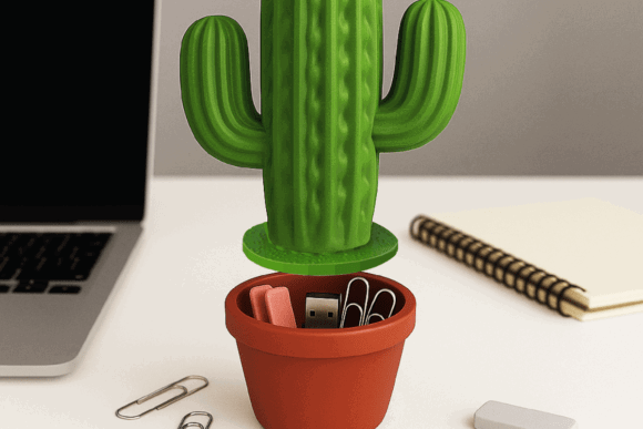 11 Most Profitable 3D Printing Models That Actually Sell 24 Cactus Organizer Decor 3D Printing 146753041 1 1 580x387 1