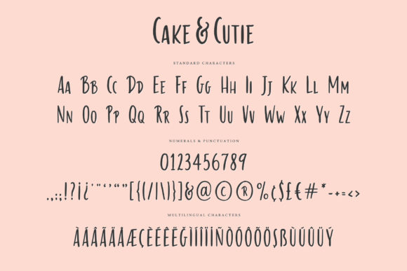 Handwritten Fonts for Vinyl Sticker Labels: 26 Best Cricut Picks 11 Cake Cutie by Ayca Atalay 6 580x387 1