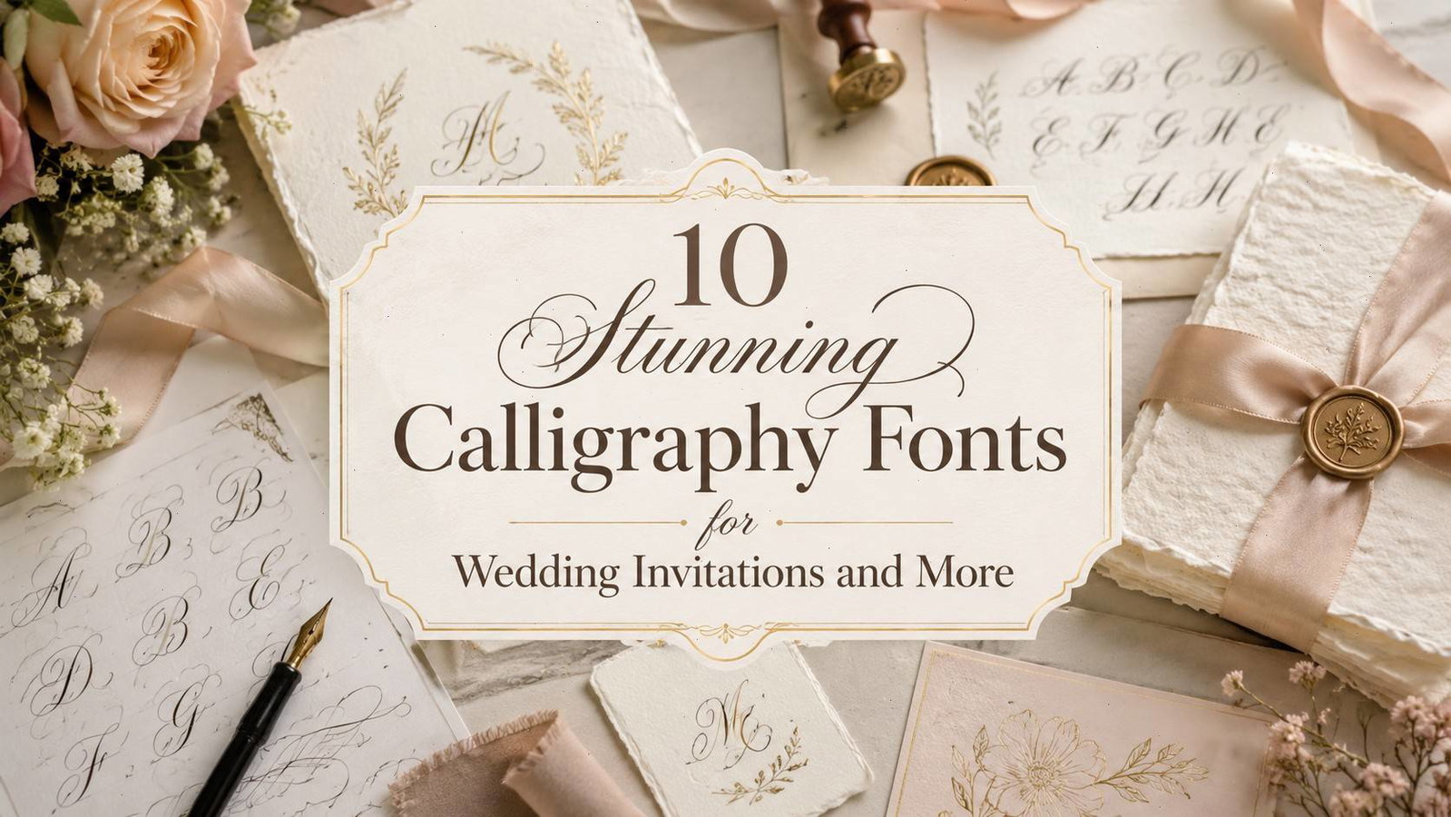 10 Stunning Calligraphy Fonts for Wedding Invitations and More