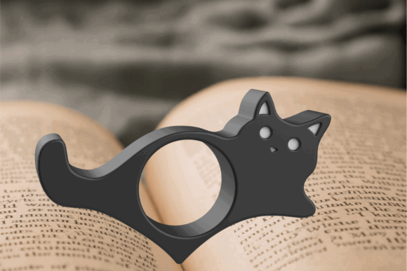 15 Best 3D Printing Models To Sell On Etsy 15 Cat Book Page Holder 3D Printing 146753229 2 580x387 1