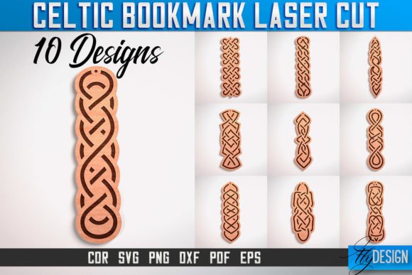 Laser Cut Wood Bookmarks Ideas: 24 Stunning Designs 20 Celtic Bookmark Laser Cut SVG Bookmark Graphics 75793731 1 1 580x387 1