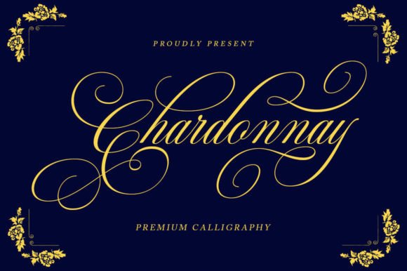 Calligraphy Fonts for Wedding Invitations: 10 Stunning Picks 2 Chardonnay Fonts 88839318 10 580x386 1