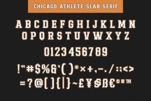 15 Best Varsity Slab Serif Fonts for Winning Sports Designs 32 Chicago Athlete Fonts 107197565 12 580x387 1