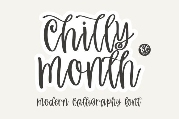Handwritten Fonts for Vinyl Sticker Labels: 26 Best Cricut Picks 49 Chilly Month Fonts 136908411 1 1 580x387 1