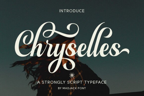 Script Fonts for Logo Design: 36 Elegant Picks That Feel Premium 84 Chryselles Script Fonts 123425215 1 1 580x387 1