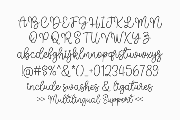 16 Handwritten Fonts for Commercial Use That Look Professional 17 Handwritten font sample showcasing uppercase and lowercase letters with decorative elements.