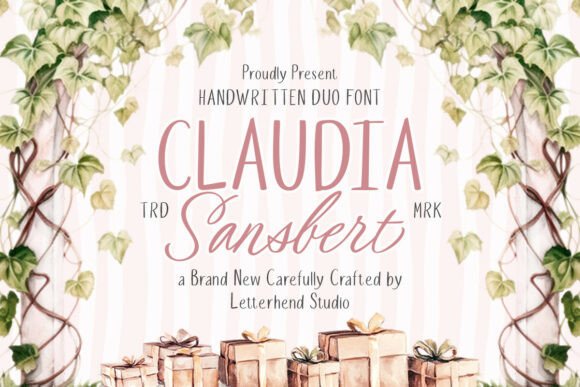 33 Best Feminine Script Fonts for Elegant Branding & Wedding Design 30 Claudia Sansbert Duo Fonts 135815584 1 1 580x387 1