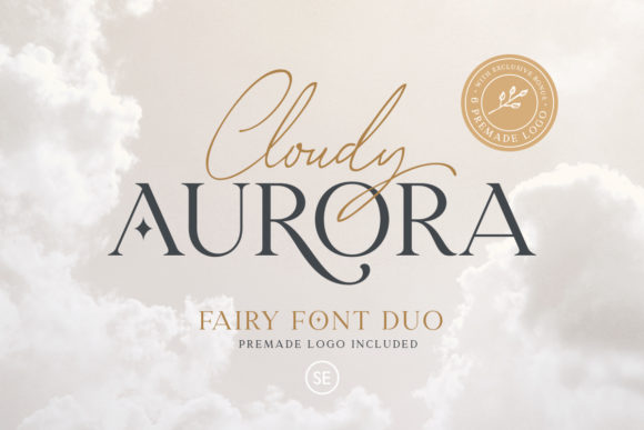 Premium Fonts: 20 Powerful Choices Designers Will Love 8 Cloudy Aurora Fonts 4841789 1 1 580x387 1