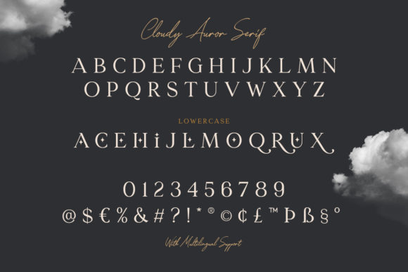 Premium Fonts: 20 Powerful Choices Designers Will Love 11 Cloudy Aurora Fonts 4841789 12 580x387 1