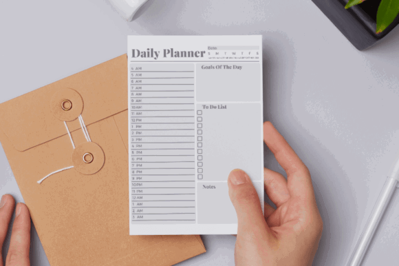 11 Daily Digital Planner Pages for Focused Planning 20 Daily planner page with time slots, goals, to-do list, and notes section.