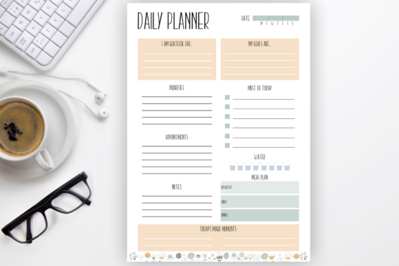 11 Daily Digital Planner Pages for Focused Planning 9 Daily planner template with sections for priorities, tasks, and notes.