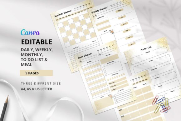 13 Monthly Planner Templates for Goals, Tasks and Events 14 Editable daily, weekly, and monthly planner templates with to-do list and meal planning sections.