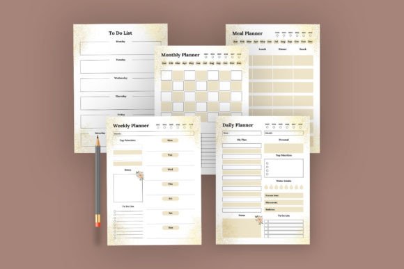 13 Monthly Planner Templates for Goals, Tasks and Events 15 Various planner templates including a monthly planner, weekly planner, and daily planner.