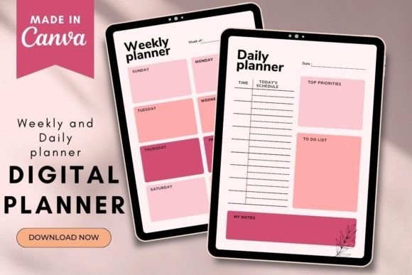 Weekly Digital Planner Templates: 10 Best Picks for 2026 15 Weekly and daily digital planner template with sections for tasks and schedules.