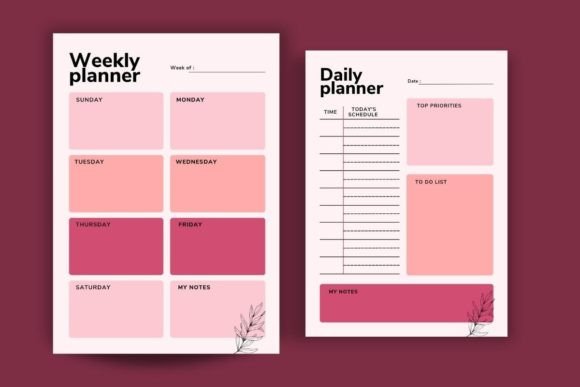Weekly Digital Planner Templates: 10 Best Picks for 2026 17 Weekly and daily planner template with sections for tasks and notes.